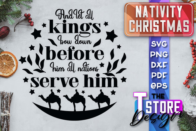 Nativity Christmas SVG | Christmas Design | Christian Round Ornaments | SVG File SVG The T Store Design 