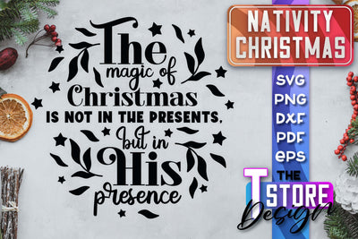 Nativity Christmas SVG | Christmas Design | Christian Round Ornaments | SVG File SVG The T Store Design 