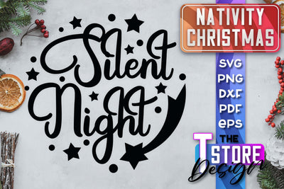 Nativity Christmas SVG | Christmas Design | Christian Round Ornaments | SVG File SVG The T Store Design 
