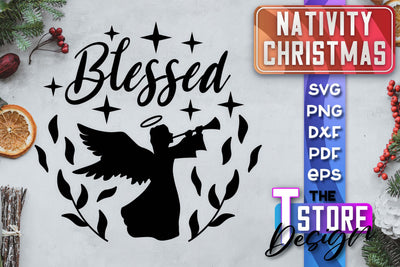 Nativity Christmas SVG | Christmas Design | Christian Round Ornaments | SVG File SVG The T Store Design 