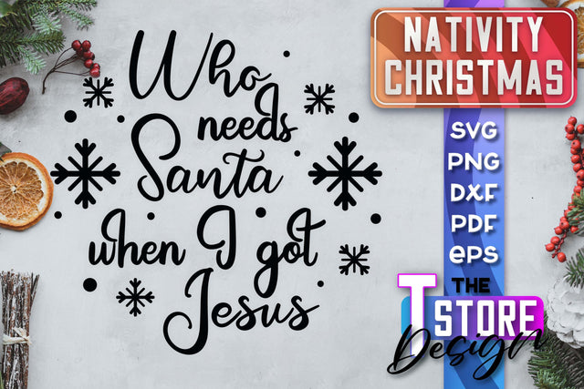 Nativity Christmas SVG | Christmas Design | Christian Round Ornaments | SVG File SVG The T Store Design 