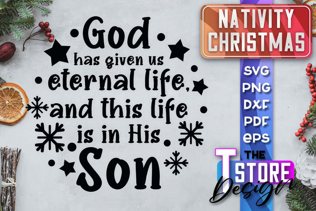 Nativity Christmas SVG | Christmas Design | Christian Round Ornaments | SVG File SVG The T Store Design 