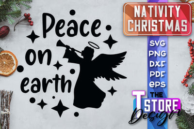 Nativity Christmas SVG | Christmas Design | Christian Round Ornaments | SVG File SVG The T Store Design 