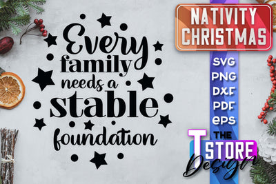 Nativity Christmas SVG | Christmas Design | Christian Round Ornaments | SVG File SVG The T Store Design 