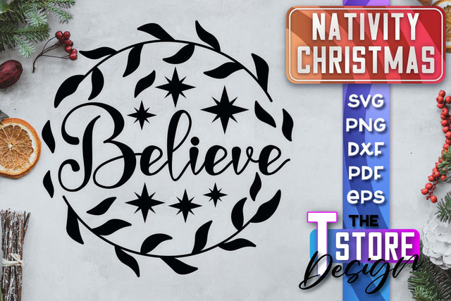 Nativity Christmas SVG | Christmas Design | Christian Round Ornaments | SVG File SVG The T Store Design 