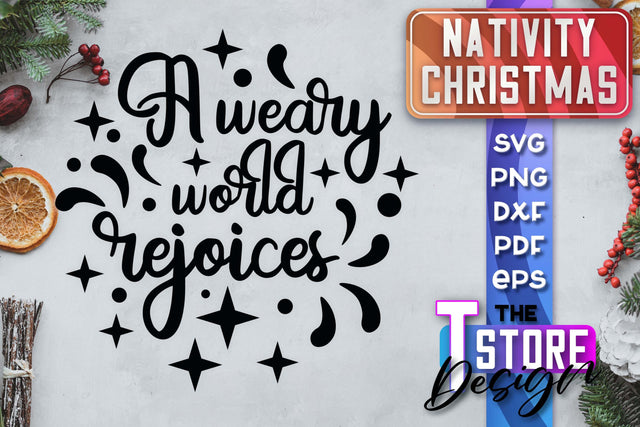 Nativity Christmas SVG | Christmas Design | Christian Round Ornaments | SVG File SVG The T Store Design 