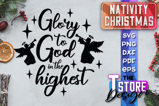 Nativity Christmas SVG | Christmas Design | Christian Round Ornaments | SVG File SVG The T Store Design 