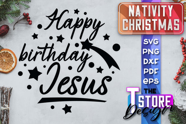 Nativity Christmas SVG | Christmas Design | Christian Round Ornaments | SVG File SVG The T Store Design 