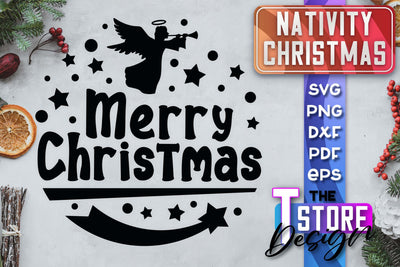 Nativity Christmas SVG | Christmas Design | Christian Round Ornaments | SVG File SVG The T Store Design 