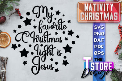 Nativity Christmas SVG | Christmas Design | Christian Round Ornaments | SVG File SVG The T Store Design 