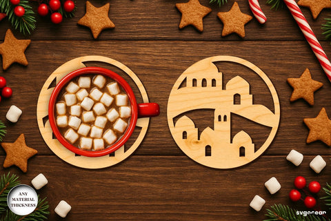 Nativity Coffee Coasters SVG Bundle SVG SvgOcean 