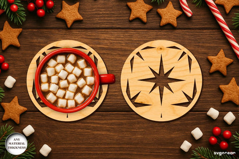 Nativity Coffee Coasters SVG Bundle SVG SvgOcean 