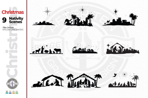 Nativity Collection 1 SVG AfterTenDesign 