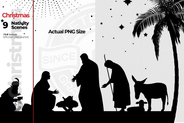 Nativity Collection 1 SVG AfterTenDesign 