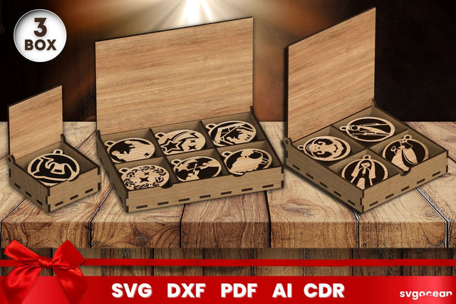 Nativity Ornament Boxes Laser Cut SVG SvgOcean 