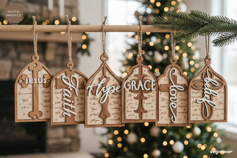 Nativity Ornaments Laser Cut Bundle SVG SvgOcean 