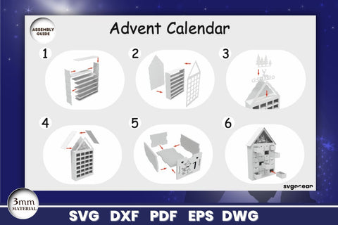 Nativity Scene Advent Calendar SVG SvgOcean 