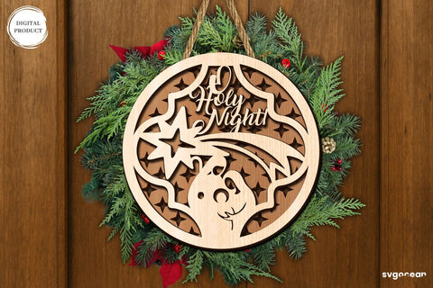 Nativity Scene Door Signs SVG Bundle SVG SvgOcean 