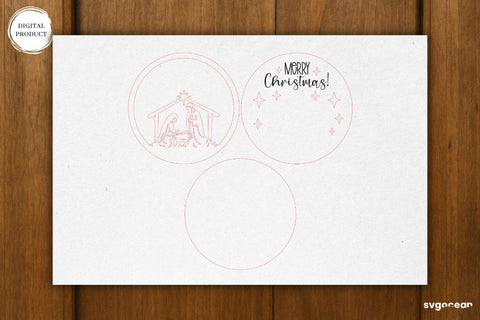 Nativity Scene Door Signs SVG Bundle SVG SvgOcean 