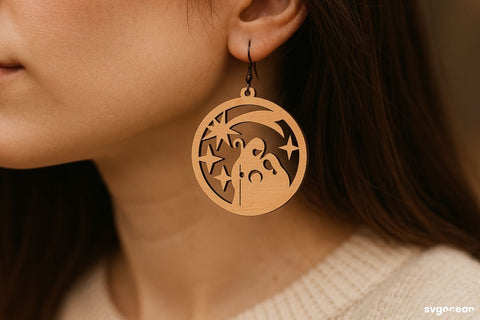 Nativity Scene Earrings Bundle SVG SvgOcean 