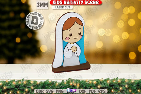 Nativity Scene Laser Cut Bundle | Christian Signs | 3D Nativity Sign | Xmas SVG | Table Decoration | Christmas Ornaments | Christmas Eve | Home Décor | Layered Sign | Christianity SVG | Christian Symbol | CNC Files SVG The T Store Design 