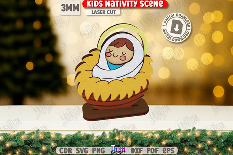 Nativity Scene Laser Cut Bundle | Christian Signs | 3D Nativity Sign | Xmas SVG | Table Decoration | Christmas Ornaments | Christmas Eve | Home Décor | Layered Sign | Christianity SVG | Christian Symbol | CNC Files SVG The T Store Design 