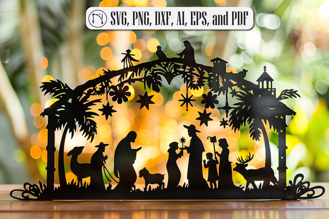Nativity Scene Laser Cut SVG file SVG MD JOYNAL ABDIN 