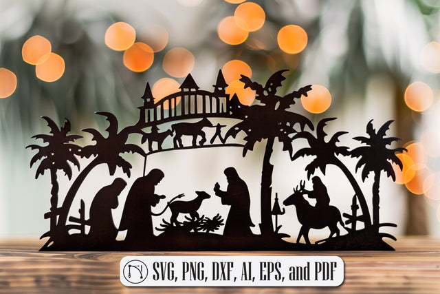 Nativity Scene Laser Cut SVG file SVG MD JOYNAL ABDIN 