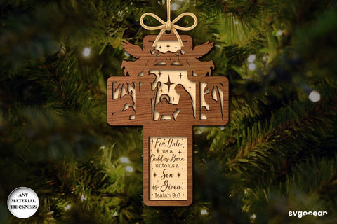 Nativity Scene Ornament Bundle SVG SvgOcean 