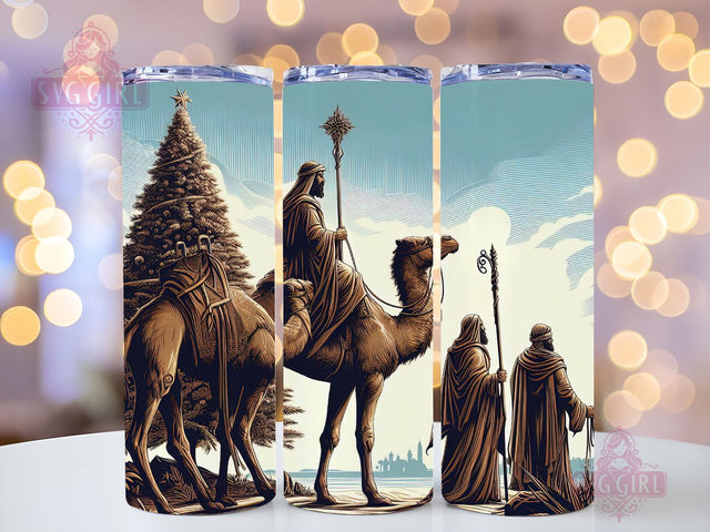 Nativity Scene Skinny Tumbler Design, Christmas Tumbler Wraps - Tumbler Sublimation Designs Straight & Tapered, Instant Download Sublimation SvggirlplusArt 