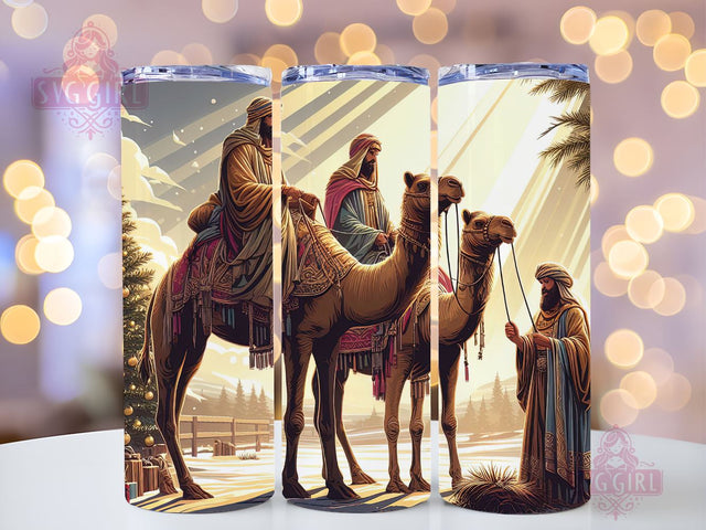Nativity Scene Tumbler Wrap, 20 Oz Christian Sublimation Tumbler PNG Design, Christmas Jesus Birth Tumbler Design Digital File Download, Holy Family, Christmas Nativity Sublimation SvggirlplusArt 