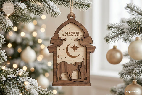 Nativity Silhouette Ornament SVG Bundle SVG SvgOcean 