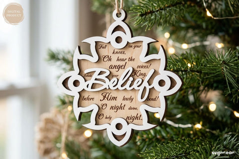 Nativity Snowflake Ornaments SVG Bundle SVG SvgOcean 