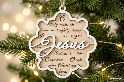 Nativity Snowflake Ornaments SVG Bundle SVG SvgOcean 