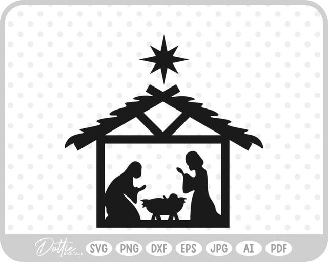 Nativity SVG DottieDigitals 