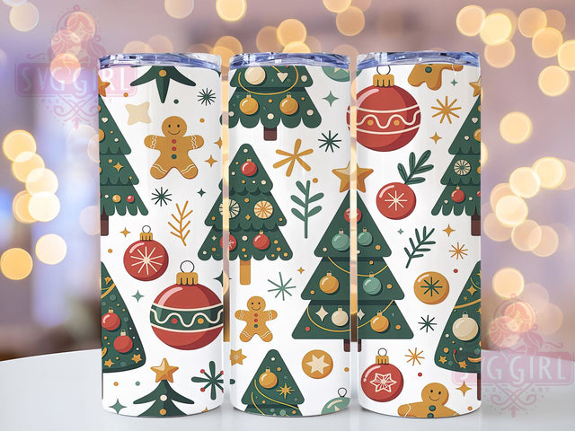 Nativity Tree Christian Christmas Tumbler, Christian Christmas Wrap, 20oz Tumbler Sublimation, Faith Holiday Design, Religious Seamless Sublimation, Holy Night Tumbler, Spiritual Christmas Wrap Sublimation SvggirlplusArt 