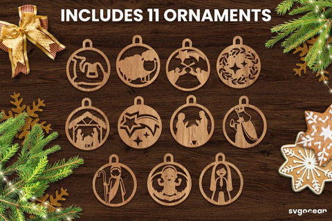 Nativity Wooden Gift Box Laser Cut SVG SvgOcean 