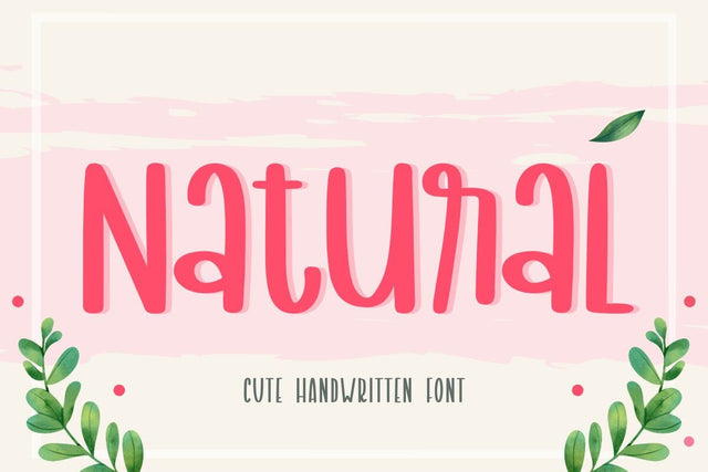 Nattural - Handwriting Font Font AnningArts Design 