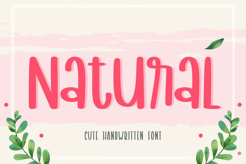 Nattural - Handwriting Font Font AnningArts Design 