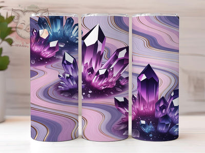 Natural Geode Crystal Agate 20oz Tumbler, Agate Stone, Natural Pattern, 20oz Wrap, Sublimation Design, Earthy Style, PNG File Sublimation Lara' s Designs 