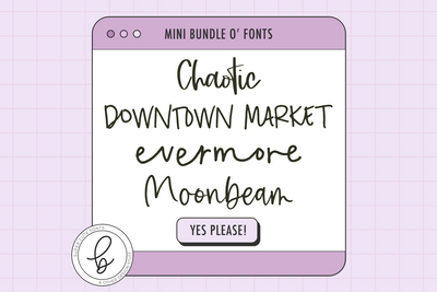 Natural Handwriting Font Mini Bundle Font Beck McCormick 