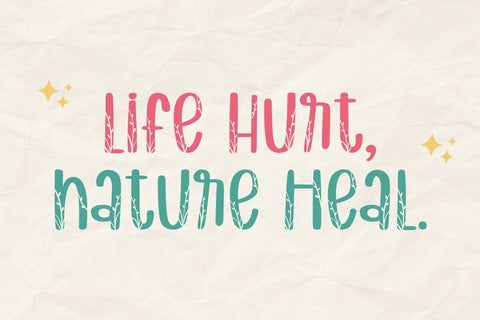 Natural Leaf Font AnningArts Design 