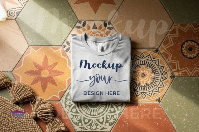 Natural Light Boho T-Shirt Mockup Mock Up Photo Sublimatiz Designs 