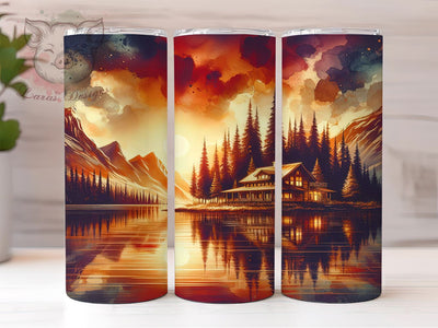 Nature Landscape 20oz Tumbler Png, Straight & Tapered Tumbler Png, Forest Tumbler Png, Digital Download PNG Sublimation Lara' s Designs 