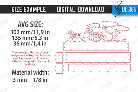 Nature Lightbox Laser Cut Bundle | Wall Decor | Line Art Design | Home Interior | Silhouette Wall Art | CNC File SVG Fly Design 