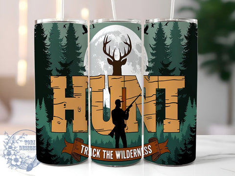Nature Lover Deer Hunting Tumbler Wrap, Deer Hunting Tumbler, Wilderness Decor, 20oz Tumbler, Sublimation Wrap, Hunting Gift, Outdoor Adventure, Nature Lover Mug Sublimation ToriDesigns 