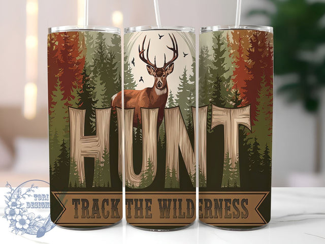Nature Lover Deer Hunting Tumbler Wrap, Deer Hunting Tumbler, Wilderness Decor, 20oz Tumbler, Sublimation Wrap, Hunting Gift, Outdoor Adventure, Nature Lover Mug Sublimation ToriDesigns 