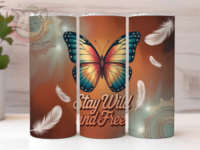 Nature Quote Butterfly Spirit Tumbler Wrap, Freedom Quote Design, Butterfly Spirit Art, Motivational Cup, Garden Quote Gift, Positive Message Wrap, Nature Soul Sublimation Sublimation Lara' s Designs 