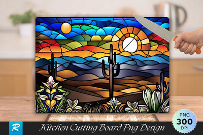 Nature Stained Glass Cutting Board Sublimation Regulrcrative 