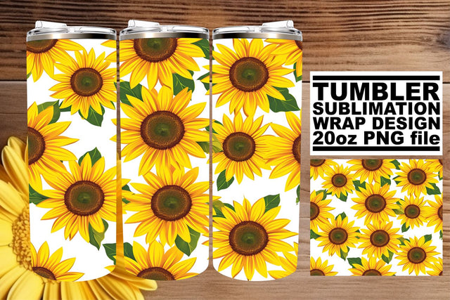 Nature's Canvas: Flower Pattern 20oz Tumbler Wrap Sublimation afrosvg 